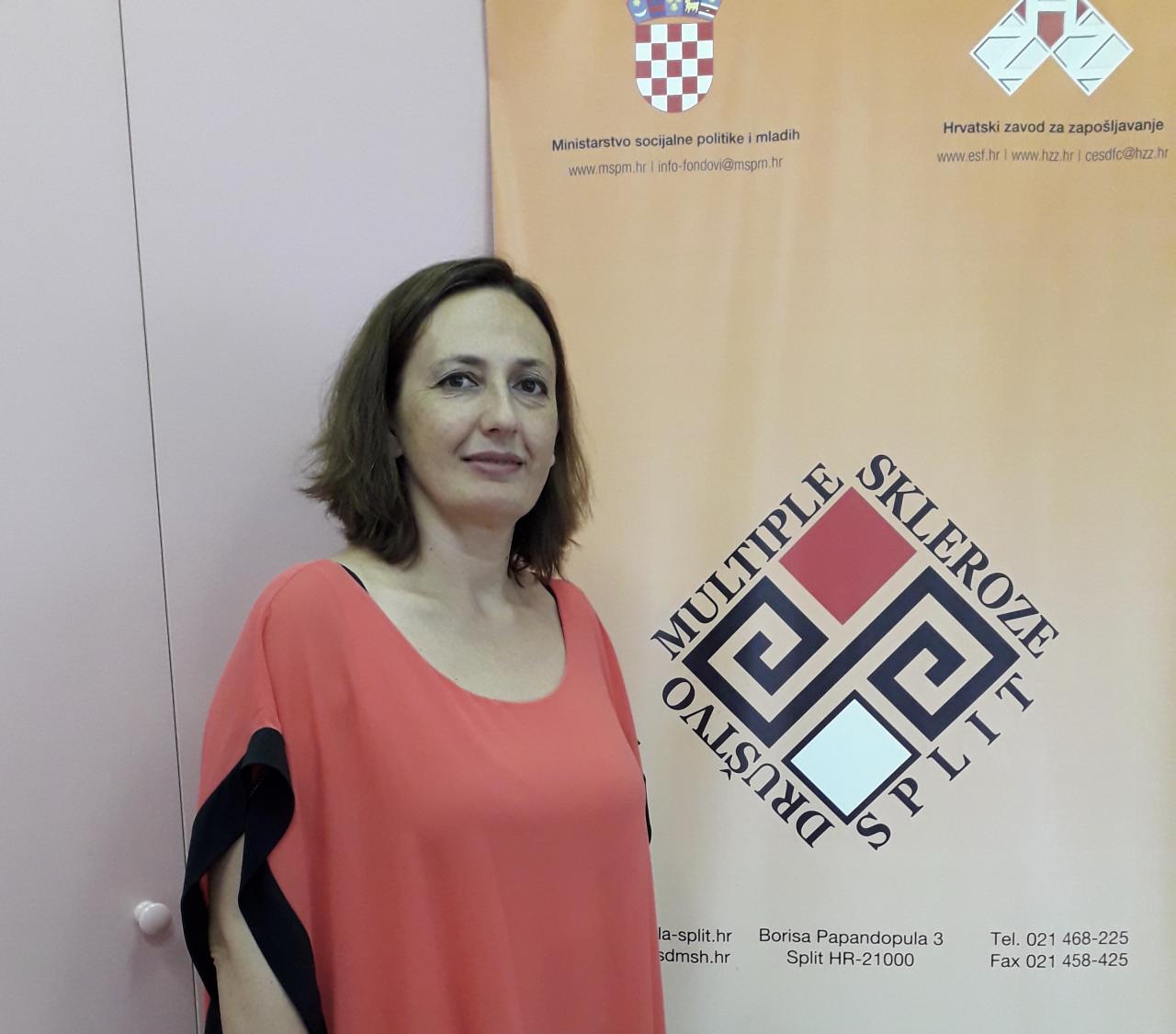 Zdravka Dominović, voditeljica projekata u Društvu multiple skleroze Split