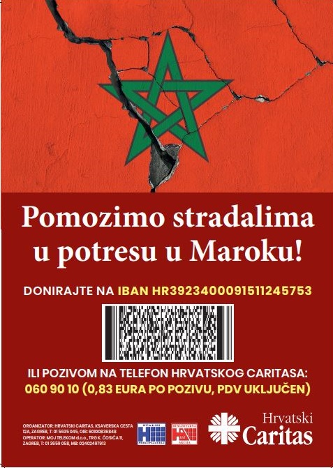 Caritasi diljem svijeta spremni pomoći Maroku
