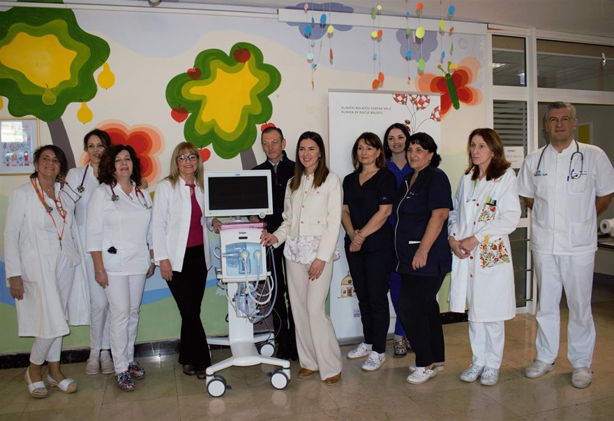 KBC SPLIT Klinici za dječje bolesti doniran neonatalni ventilator