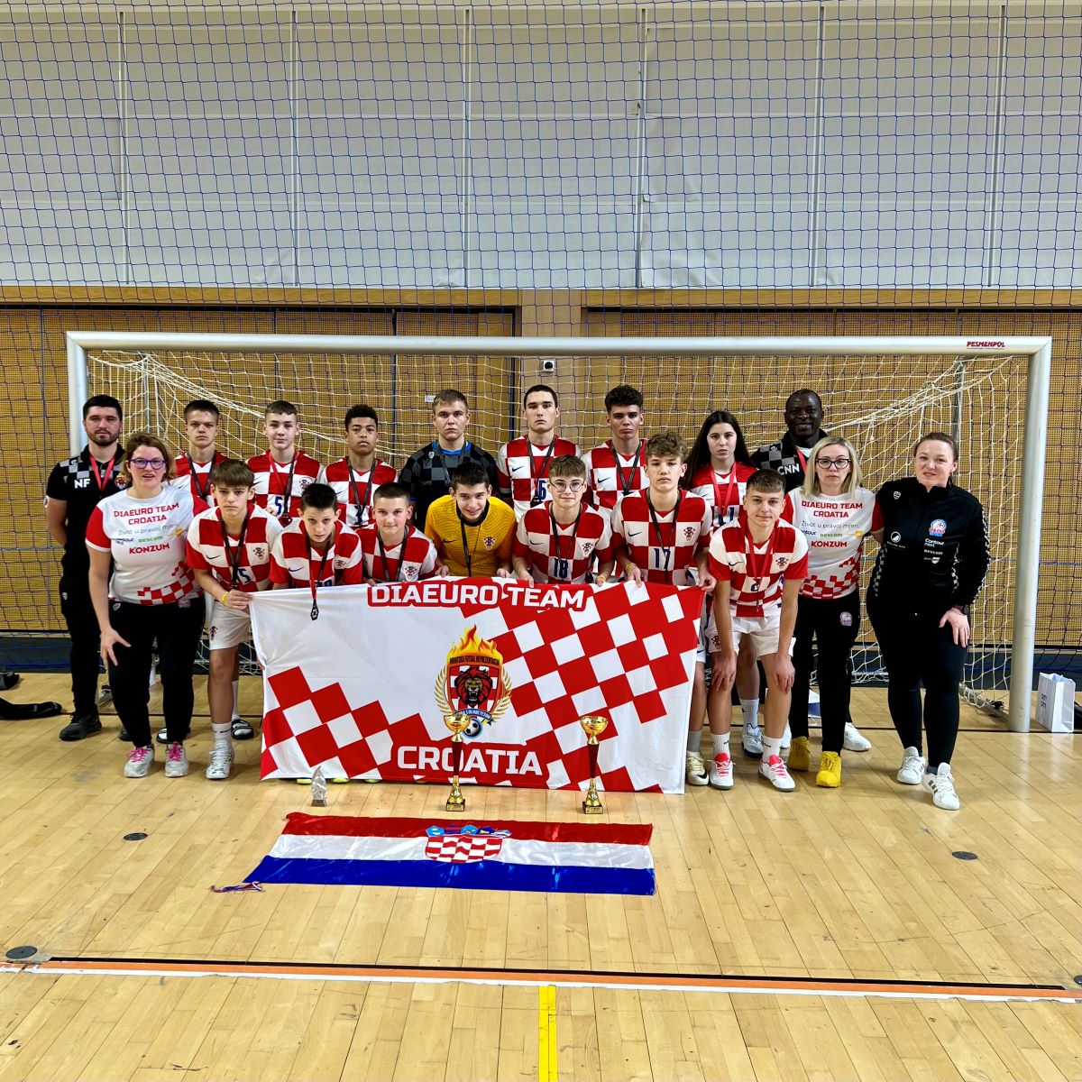 Hrvatska DiaEuro juniorska ekipa osvojila dvije medalje na Europskom futsal turniru osoba s dijabetesom